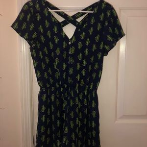 Cactus Romper Button Up